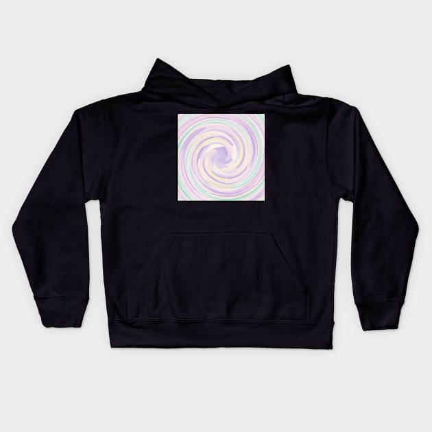 Swirl of Diamond Unicorn Dots Pattern Kids Hoodie by Peaceful Space AS